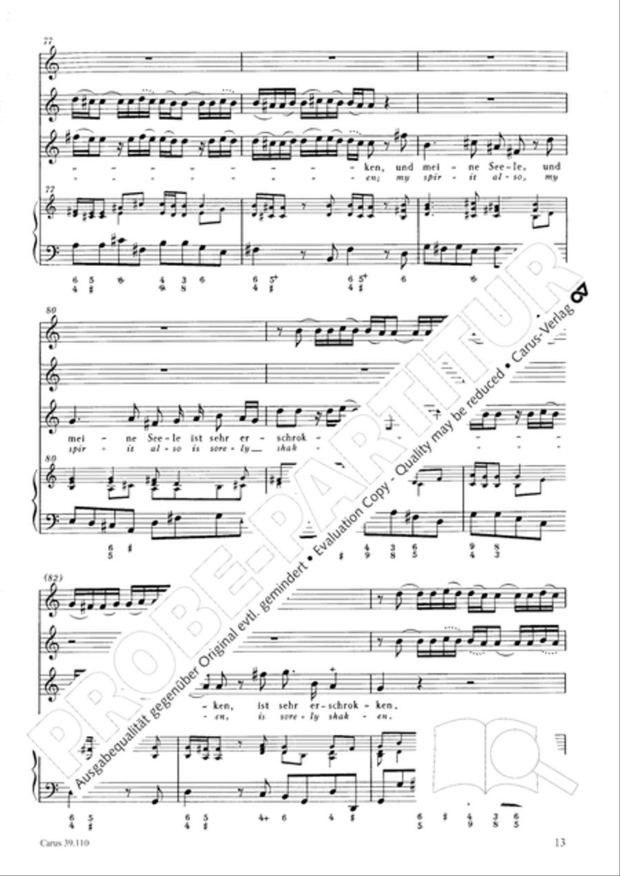 O Lord, punish me not (Ach Herr, strafe mich nicht) Tenor Voice scores gallery preview page 14