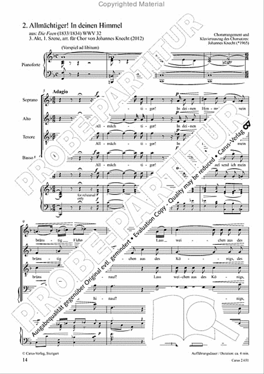 Choral collection Great Opera Choruses - Richard Wagner (choir & piano) Choir scores gallery preview page 15
