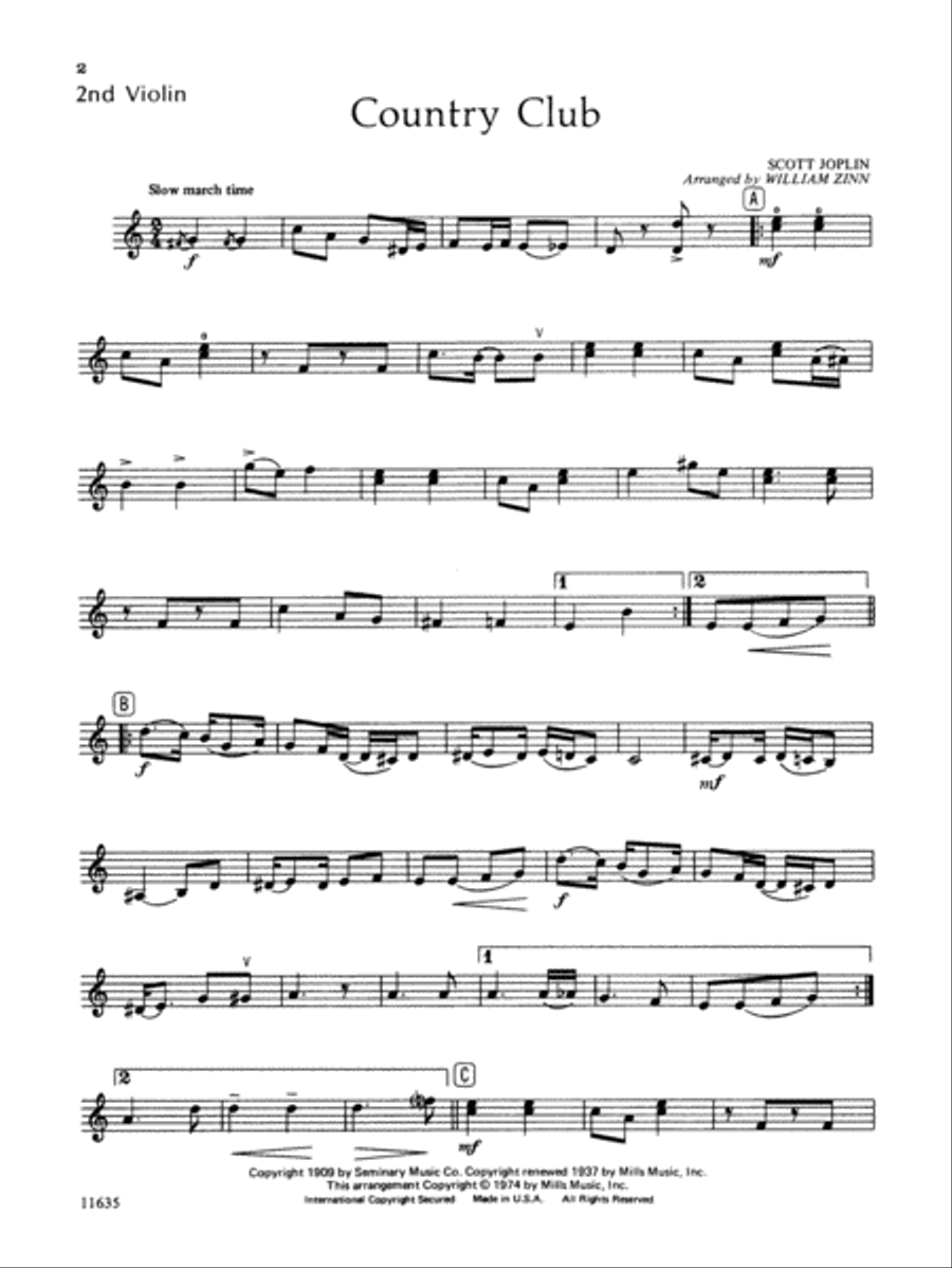 Ragtime Favorites for Strings String Orchestra scores gallery preview page 6