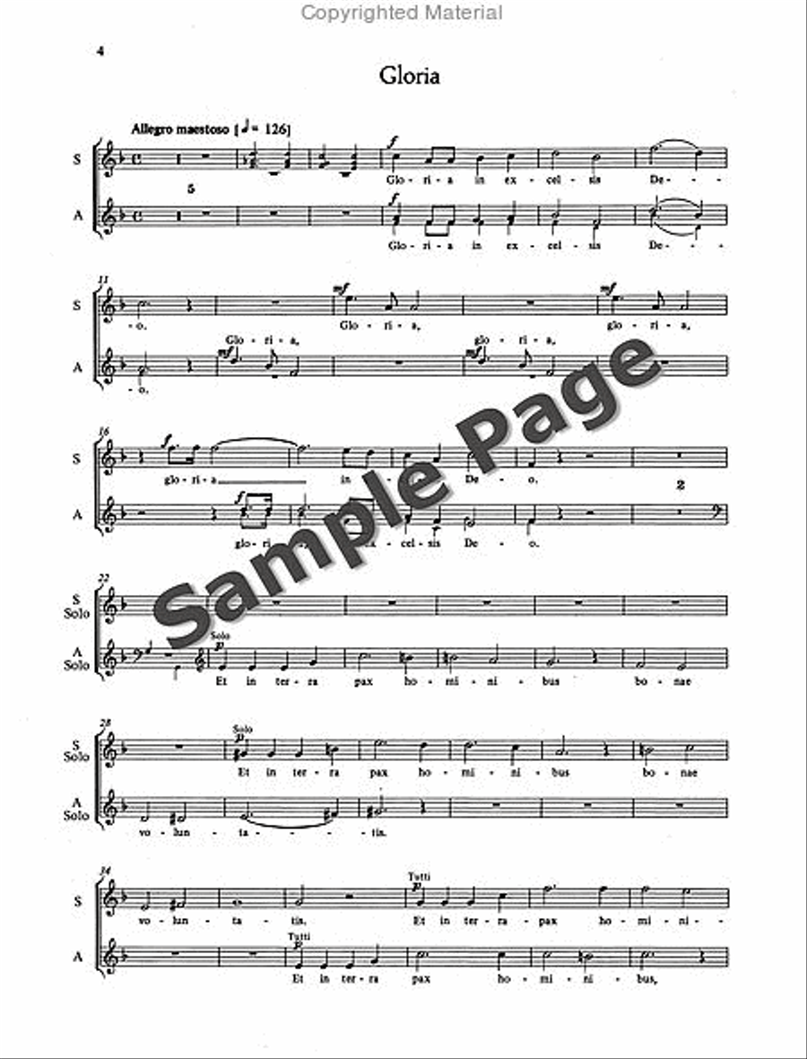 Mass in D Minor Mass in D Minor SSA scores gallery preview page 5