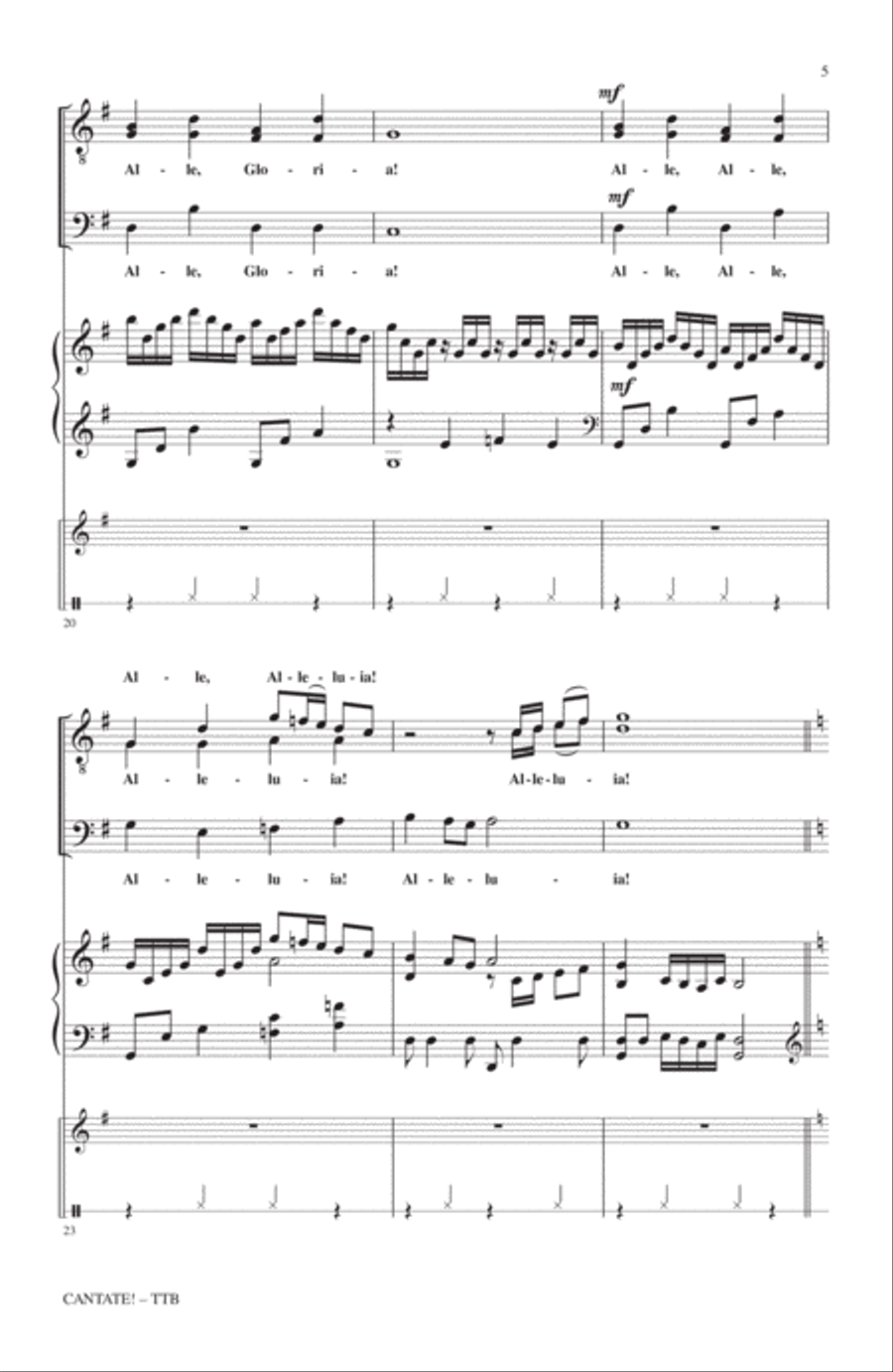 Cantate! TTBB scores gallery preview page 4