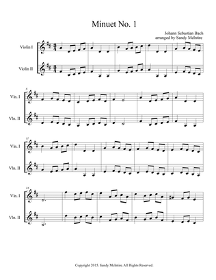 Bach's Minuet No. 1