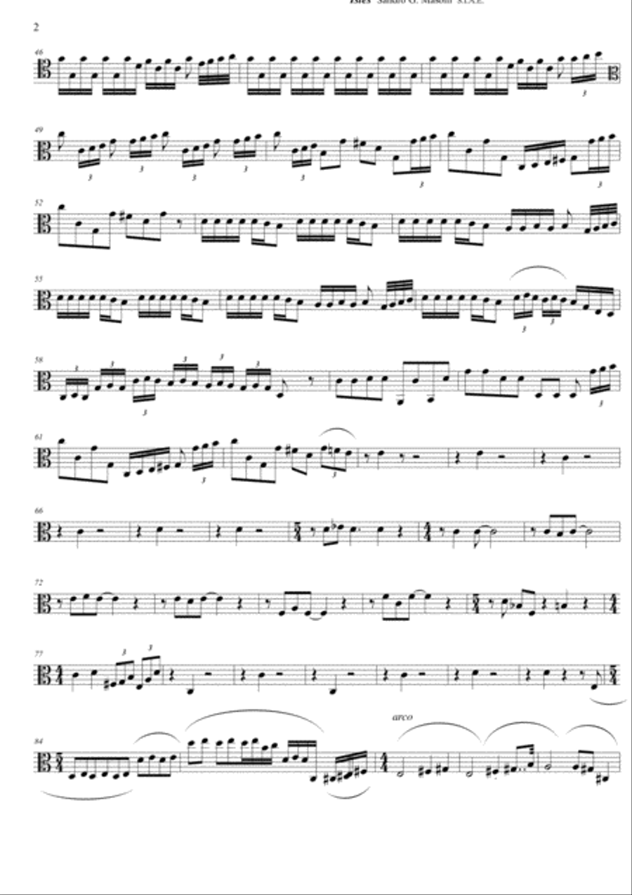 Isles (Viola part) String Quartet scores gallery preview page 2