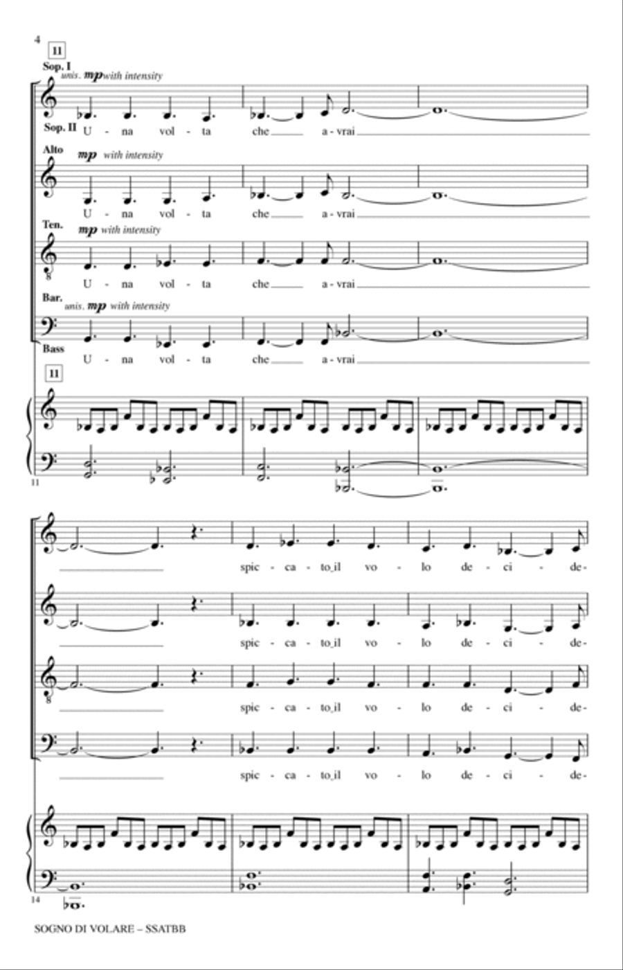 Sogno Di Volare (from Civilization VI) 4-Part scores gallery preview page 2