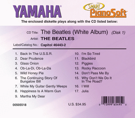 The Beatles (White Album) (2-Disk Set) - Piano Software