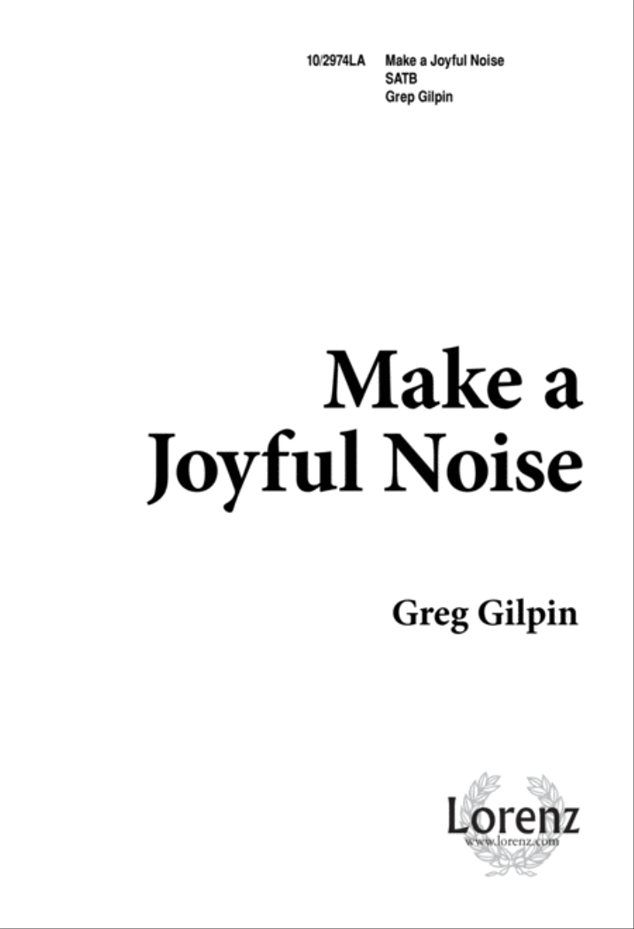 Make a Joyful Noise Make a Joyful Noise 4-Part scores gallery preview page 1