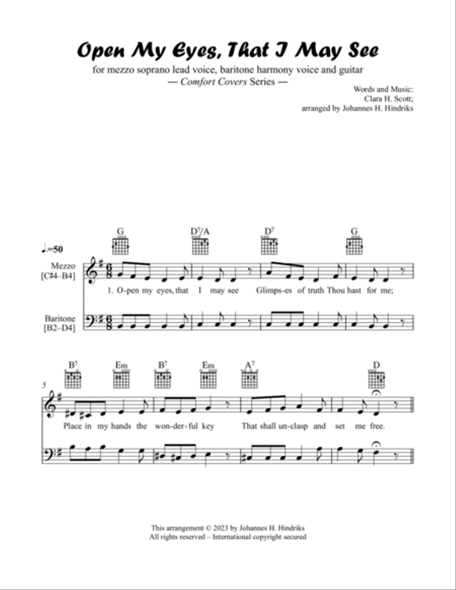 Open My Eyes, That I May See Piano scores gallery preview page 2