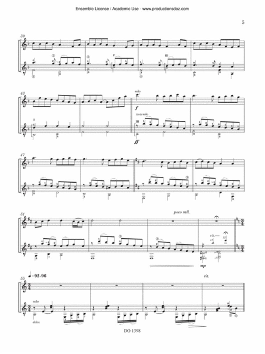 English Suite No. 6, Op. 116 Flute scores gallery preview page 5