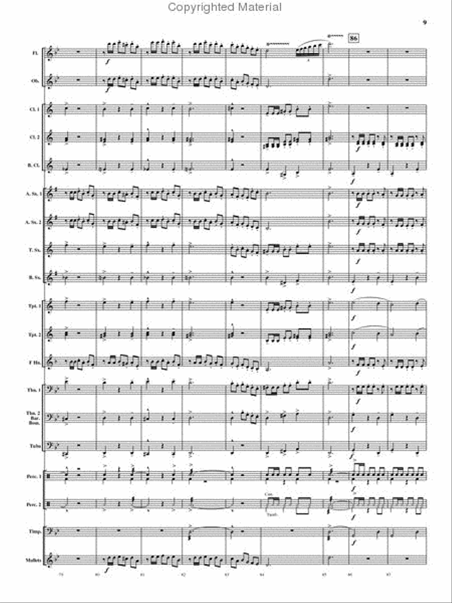 Viva Espania Concert Band scores gallery preview page 10