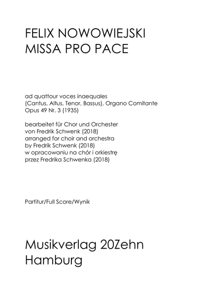 Missa pro Pace image number null