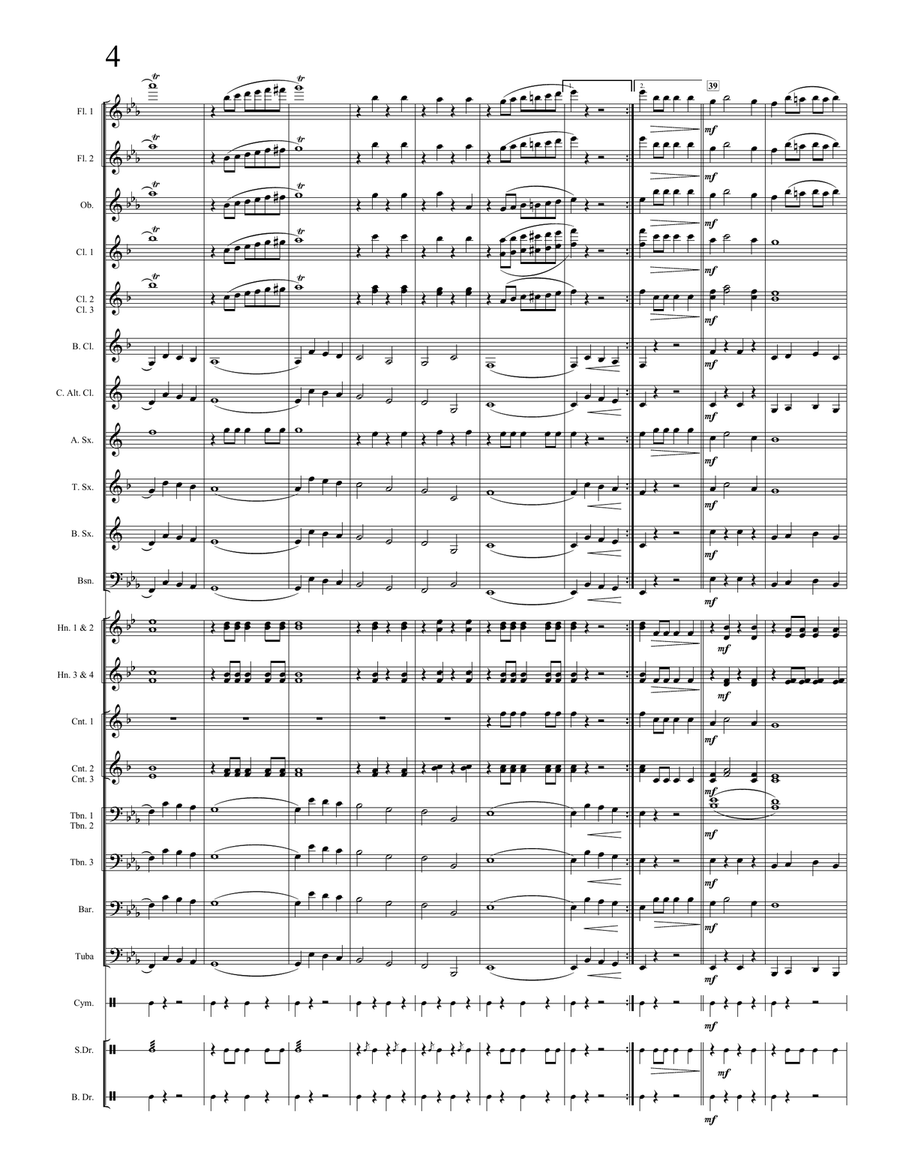 A Royal Welcome Home Concert Band scores gallery preview page 4
