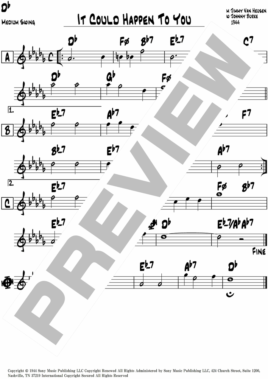 It Could Happen To You Piano scores gallery preview page 5