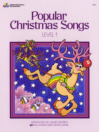 Book cover for Popular Christmas Songs, Level 1
