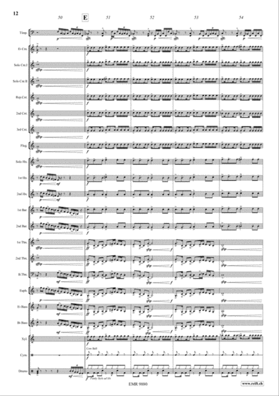 Night Sketches Brass Band scores gallery preview page 12