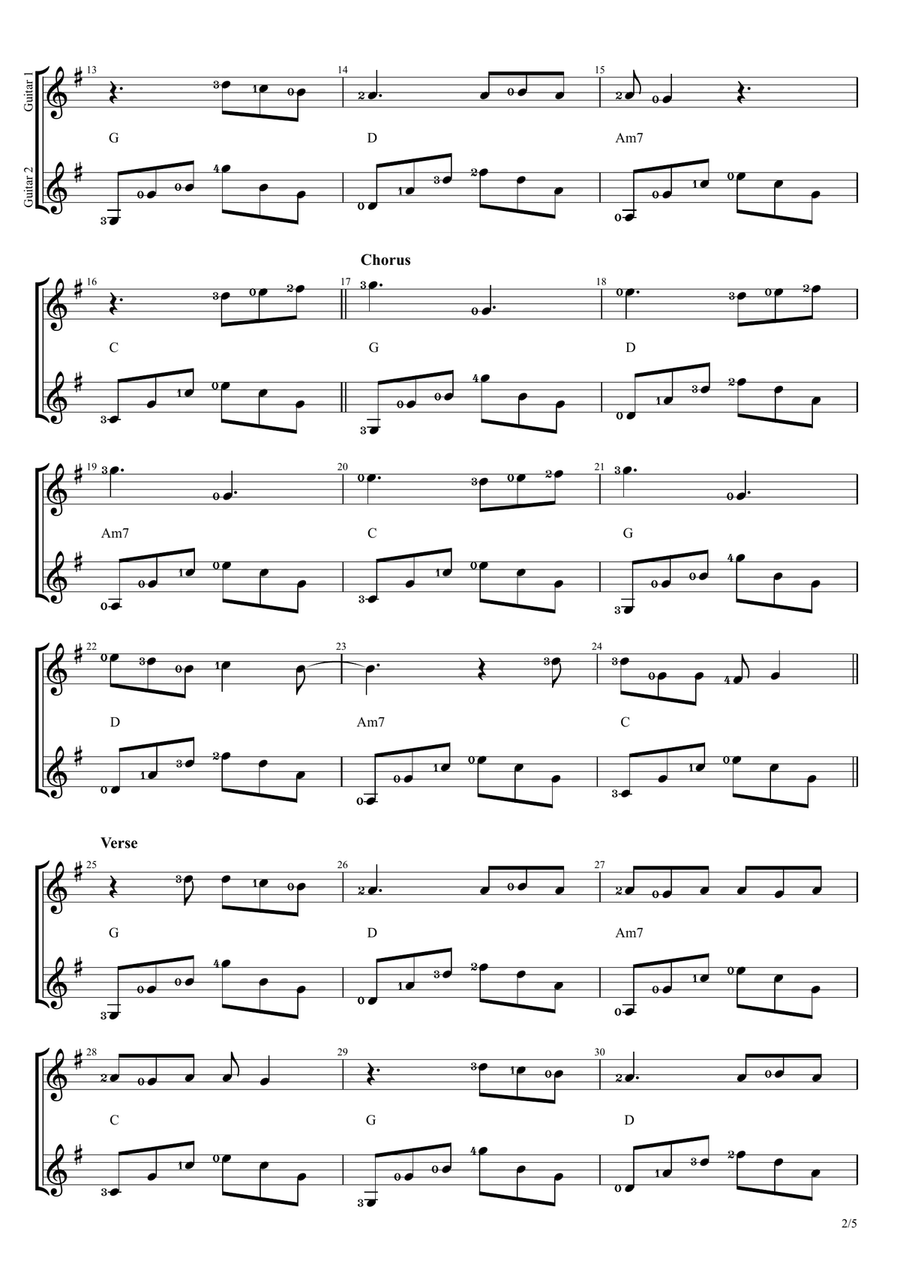 I Love You, I'm Sorry Acoustic Guitar scores gallery preview page 2