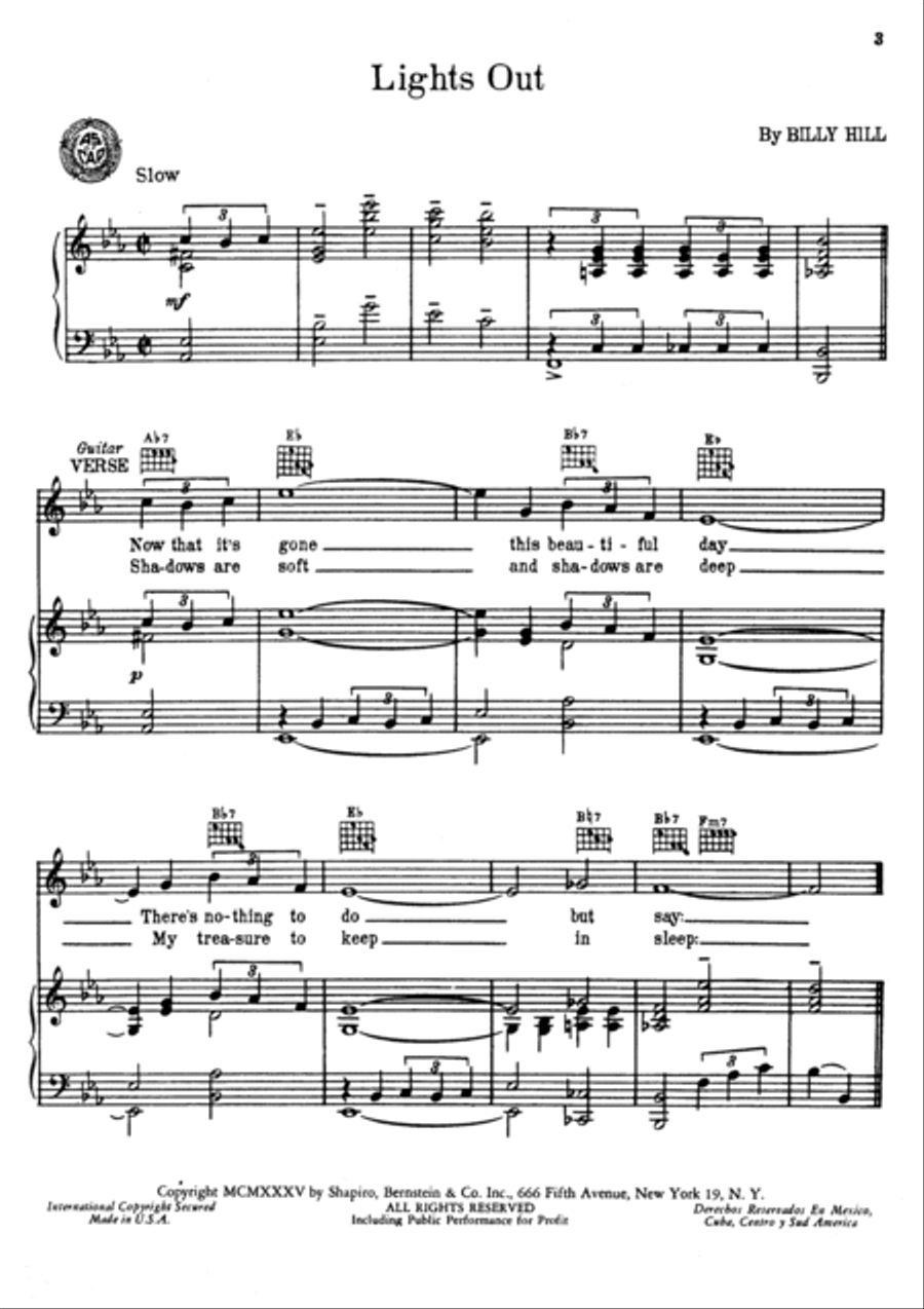 Lights Out Lights Out Voice scores gallery preview page 2