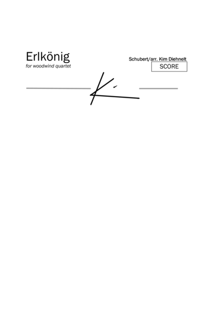 Schubert: Erlkönig for woodwind quartet image number null