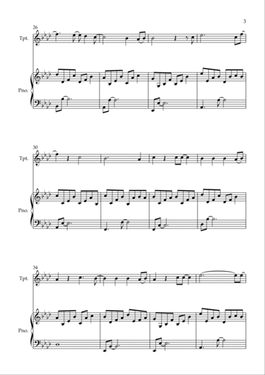 All Of Me All Of Me B-Flat Trumpet scores gallery preview page 3