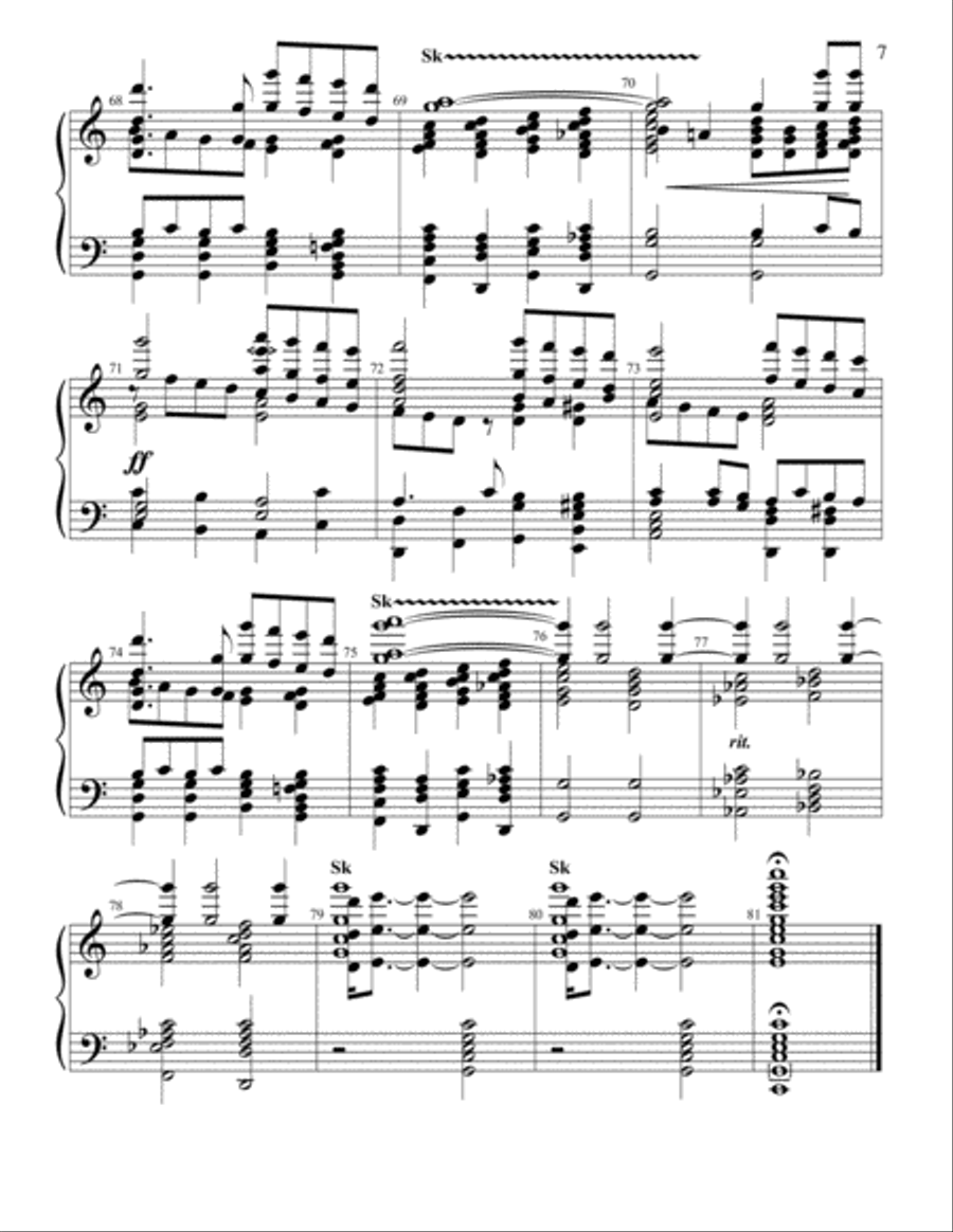 Bells & Chimes for Special Times Handbell Choir scores gallery preview page 16