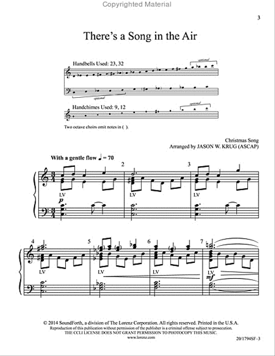 There's a Song in the Air 3-Octaves scores gallery preview page 2