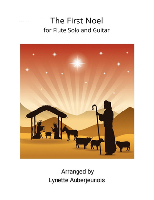 The First Noel - Flute Solo with Guitar Chords