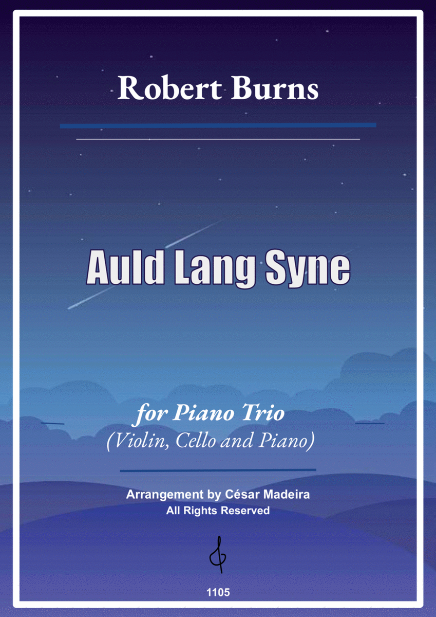Auld Lang Syne - Violin, Cello and Piano (Full Score and Parts) image number null