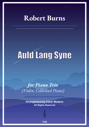 Auld Lang Syne - Violin, Cello and Piano (Full Score and Parts)