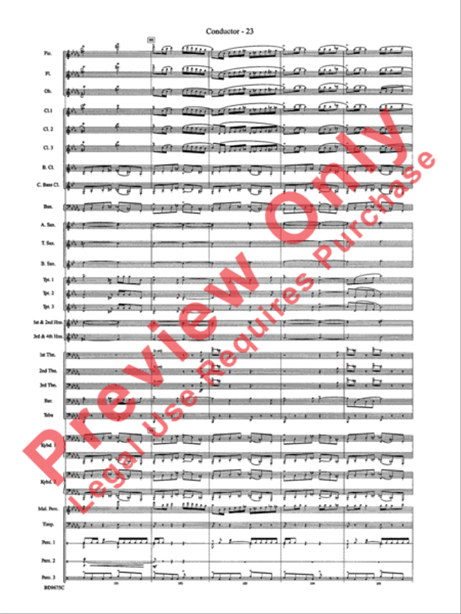 Twelve Seconds to the Moon Concert Band scores gallery preview page 26