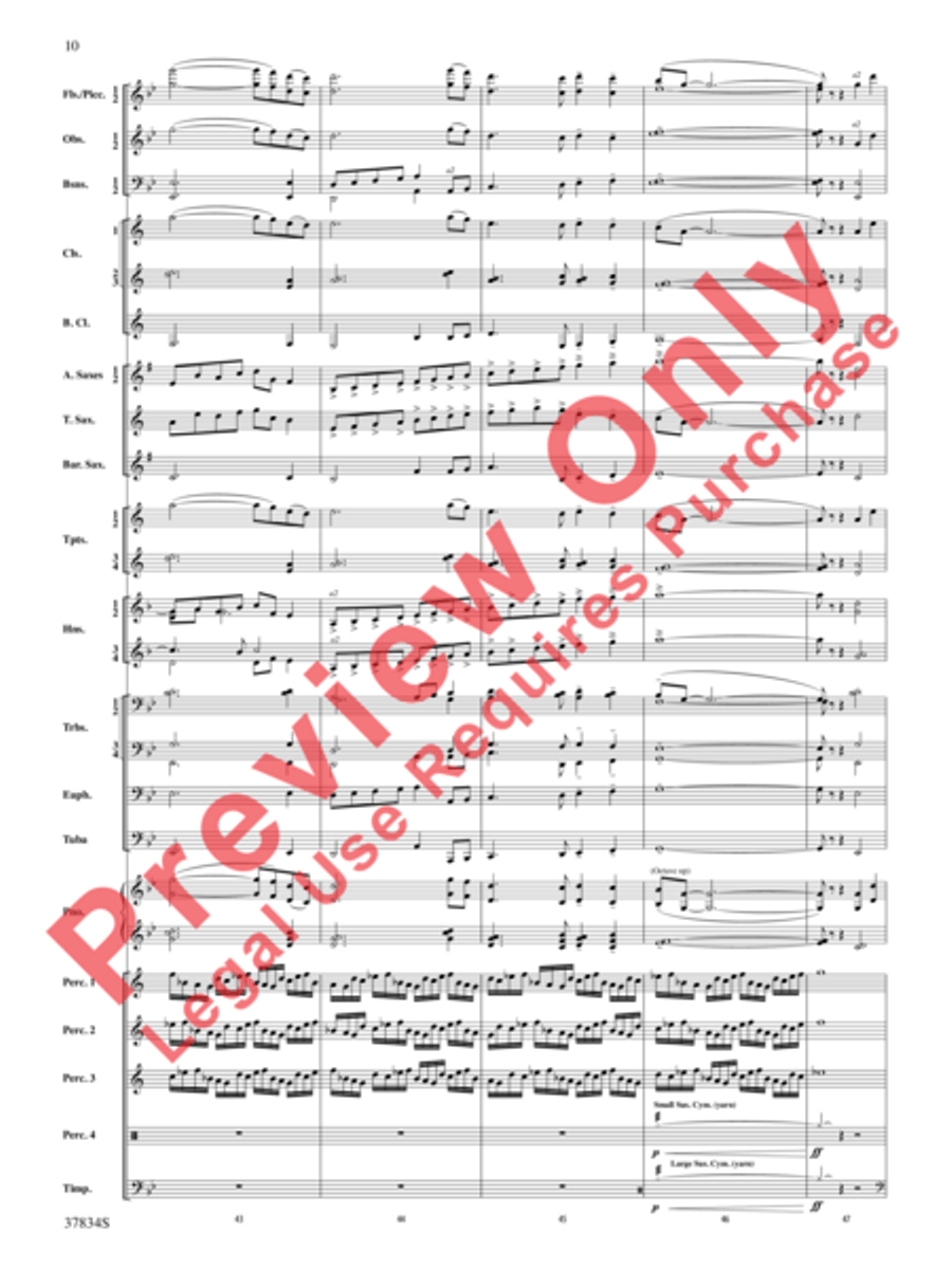 Poor Wayfaring Stranger Concert Band scores gallery preview page 11