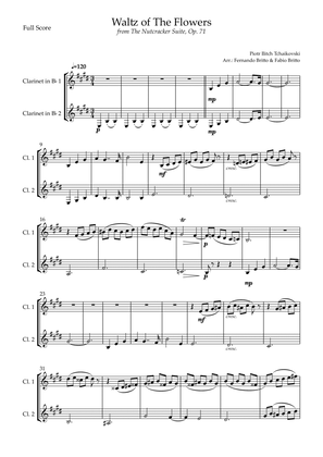 Book cover for Waltz of The Flowers - from Nutcracker (P. I. Tchaikovsky) for Clarinet in Bb Duo