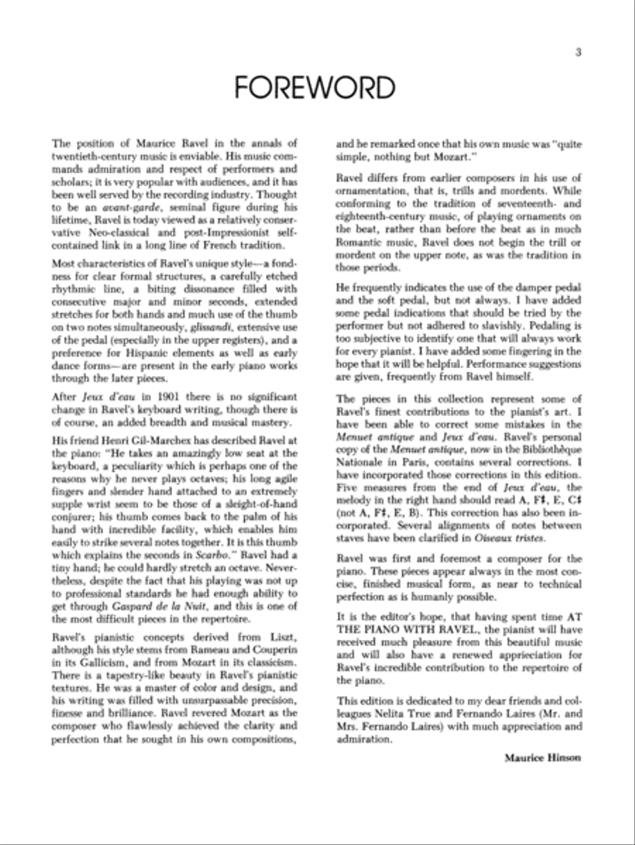 At the Piano with Ravel At the Piano with Ravel Piano Solo scores gallery preview page 3