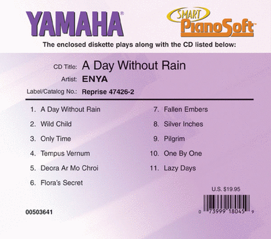 Enya - A Day Without Rain - Piano Software
