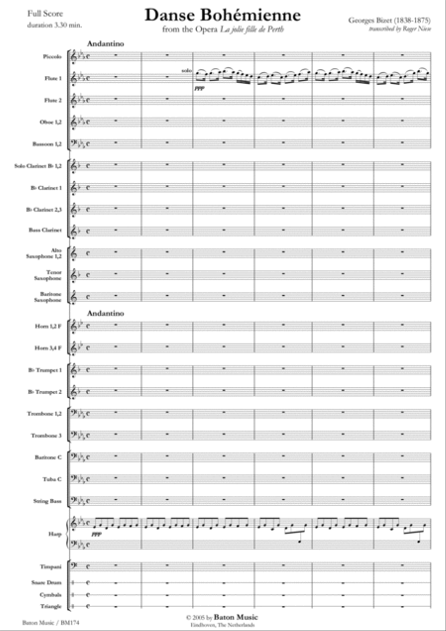 Danse Bohémienne Concert Band scores gallery preview page 2
