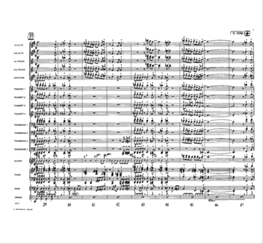 Saturday Night Blues Jazz Ensemble scores gallery preview page 7