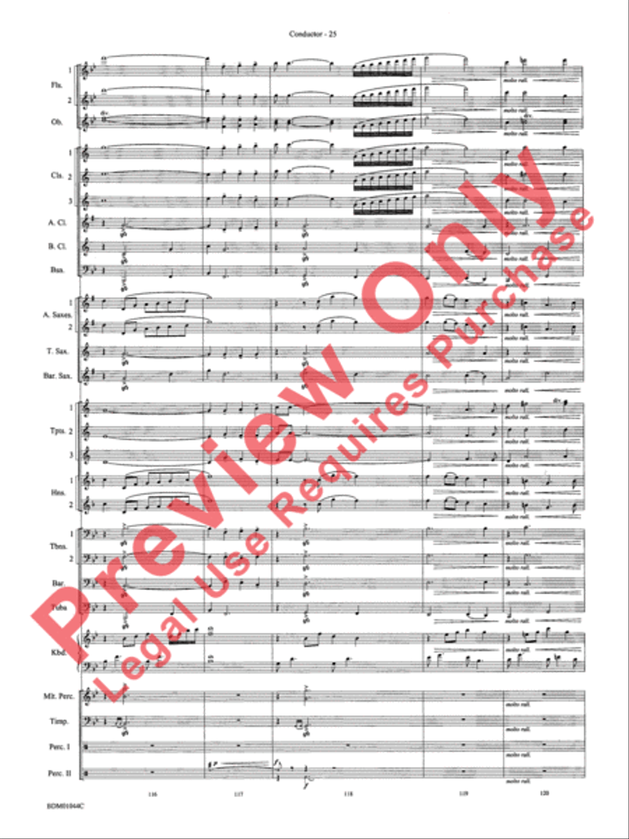 To the Summit! (Strive for the Highest) Concert Band scores gallery preview page 29