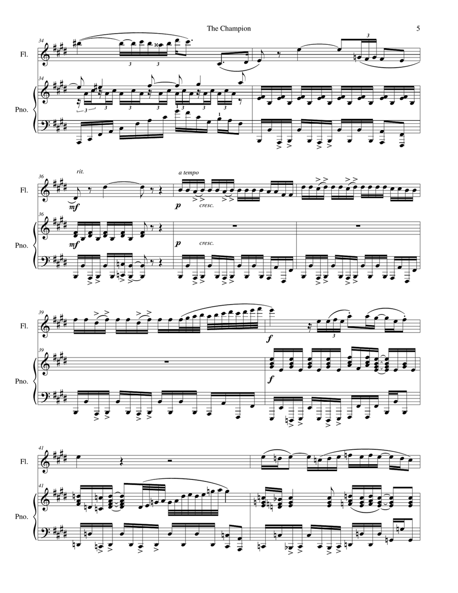 The Champion The Champion Flute Solo scores gallery preview page 5