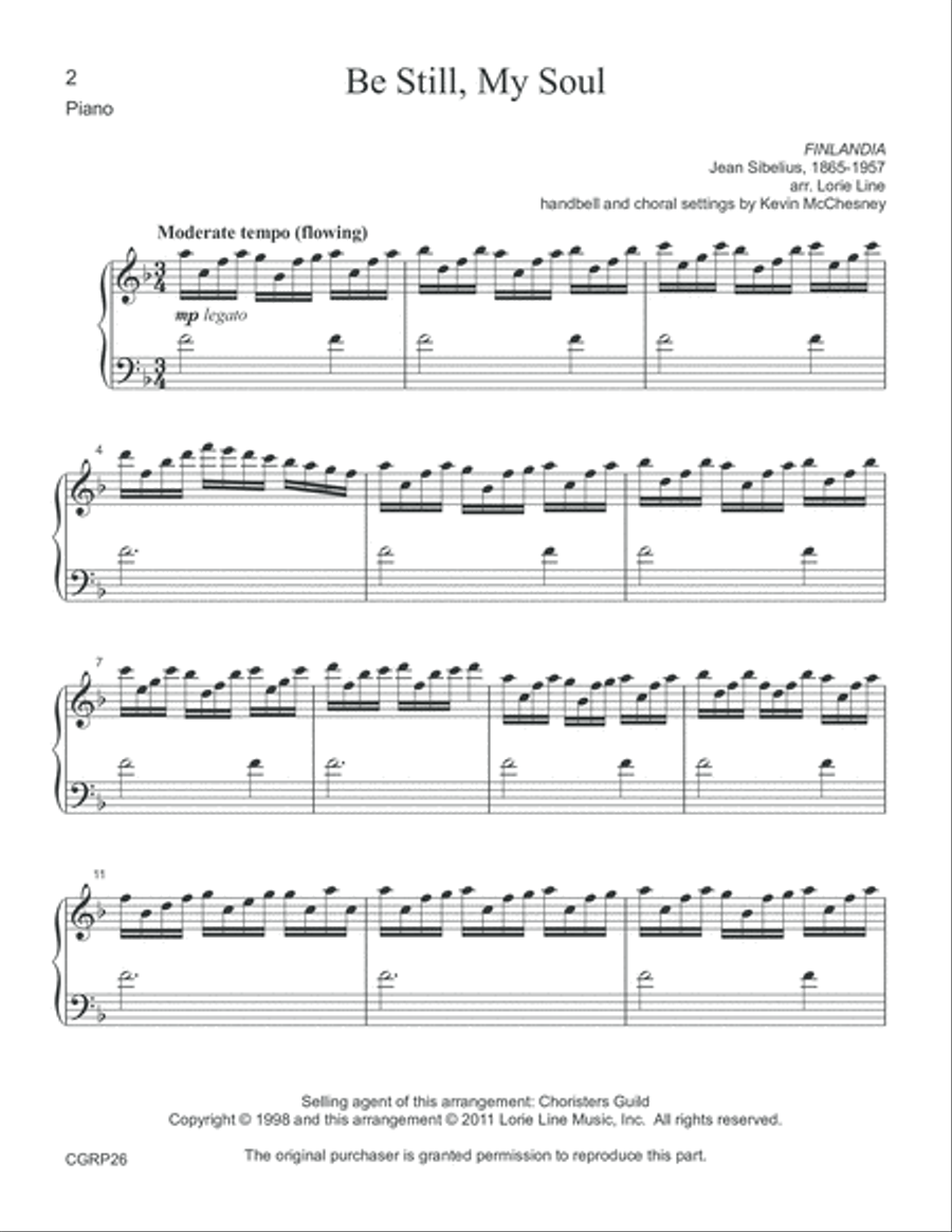 Be Still, My Soul - Instrumental Parts Piano scores gallery preview page 2