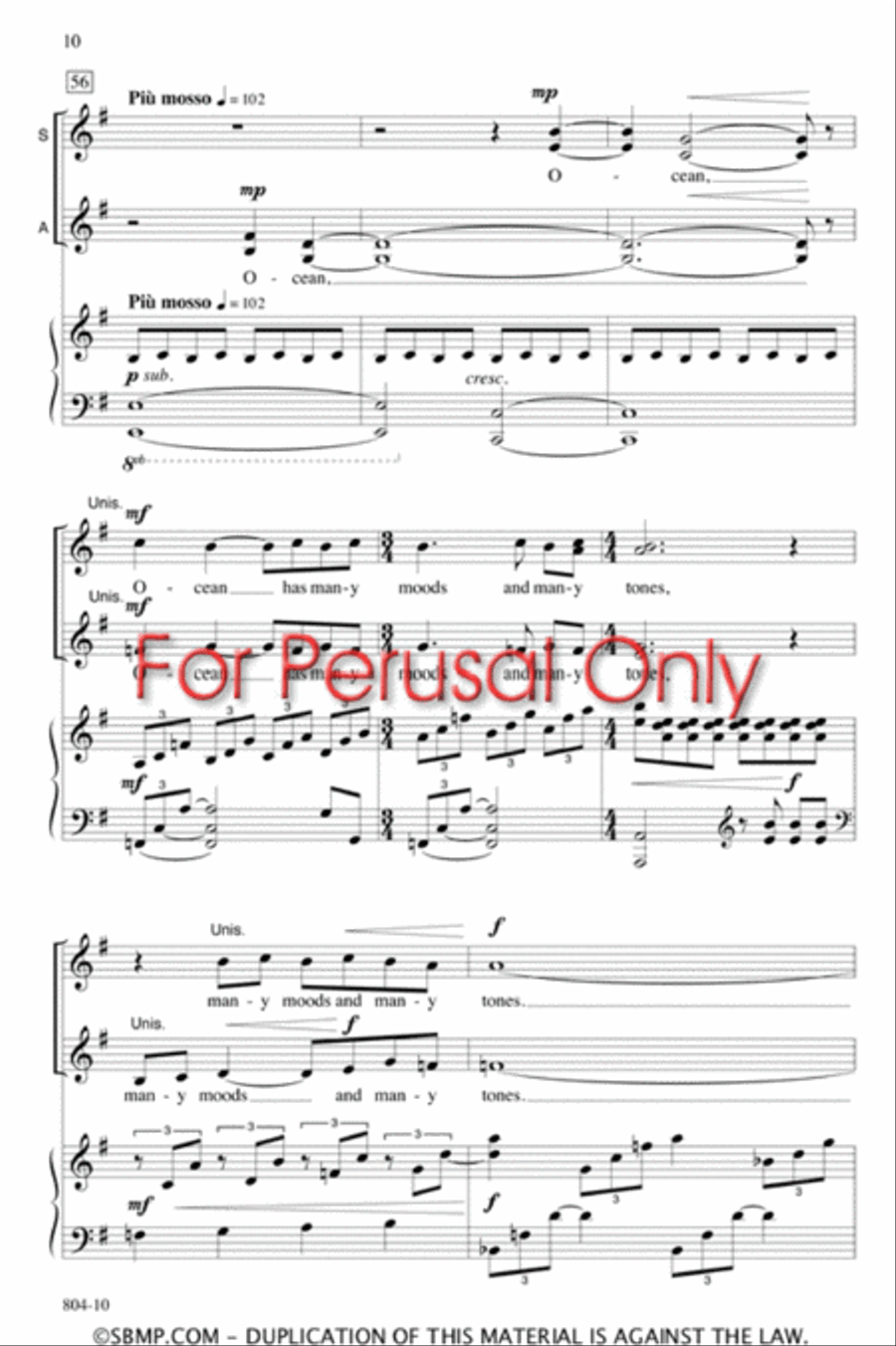 You Are the Music - SSAA Octavo SSAA scores gallery preview page 10