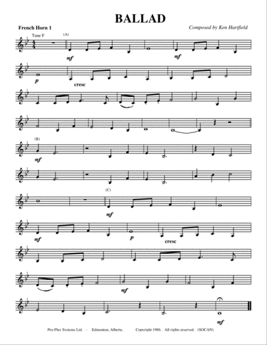 Pro-Play Duets for French Horn - Play along with professional musicians - Key compatible for 10 inst Small Ensemble scores gallery preview page 2