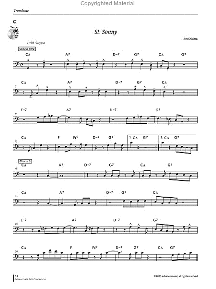 Intermediate Jazz Conception -- Trombone Baritone Horn scores gallery preview page 5