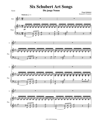 Six Schubert Art Songs - horn and piano