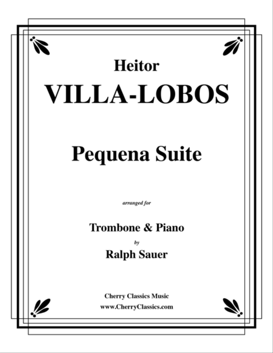 Pequena Suite for Trombone and Piano Piano Accompaniment scores gallery preview page 1