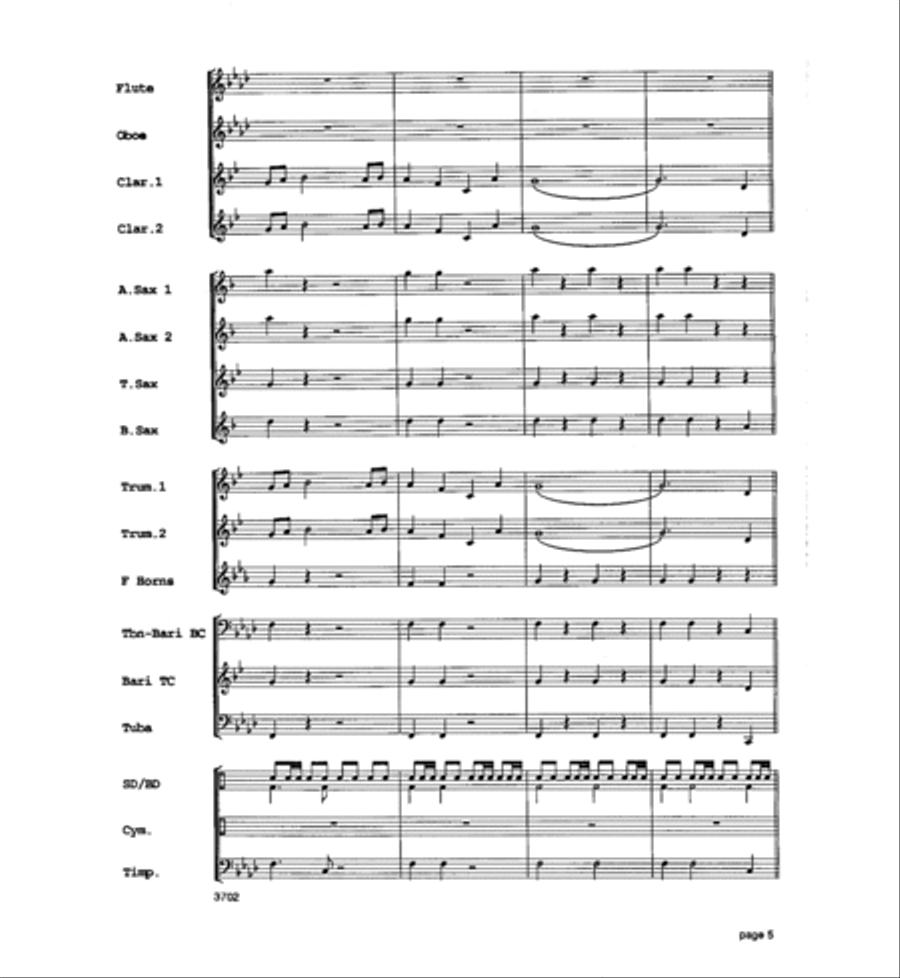 Legend of Fort Apache Concert Band scores gallery preview page 6