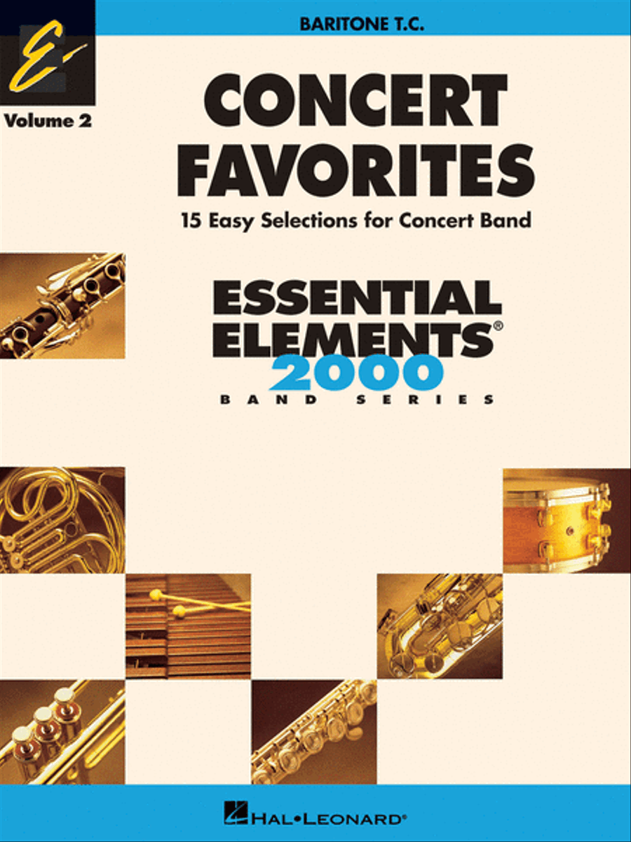 Concert Favorites Vol. 2 – Baritone T.C. Concert Band Methods scores gallery preview page 1