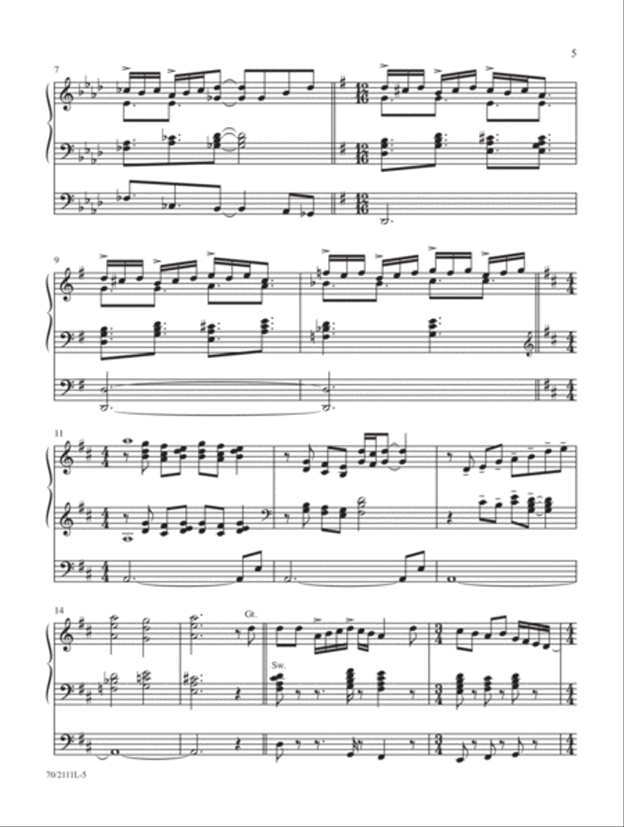 Sunday Jubilation Sunday Jubilation Organ Solo scores gallery preview page 4