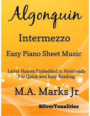 Book cover for Algonquin Easy Piano Sheet Music