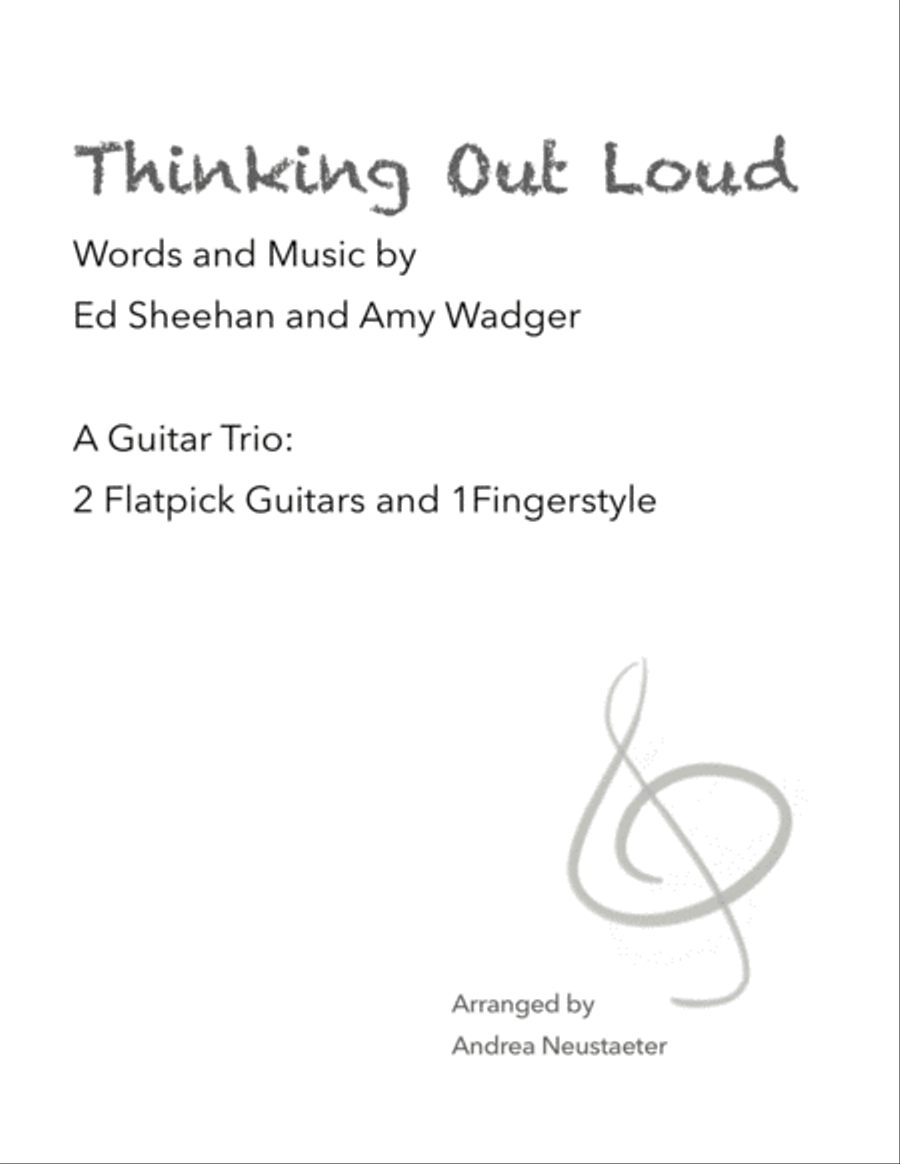 Thinking Out Loud Thinking Out Loud Electric Guitar scores gallery preview page 1