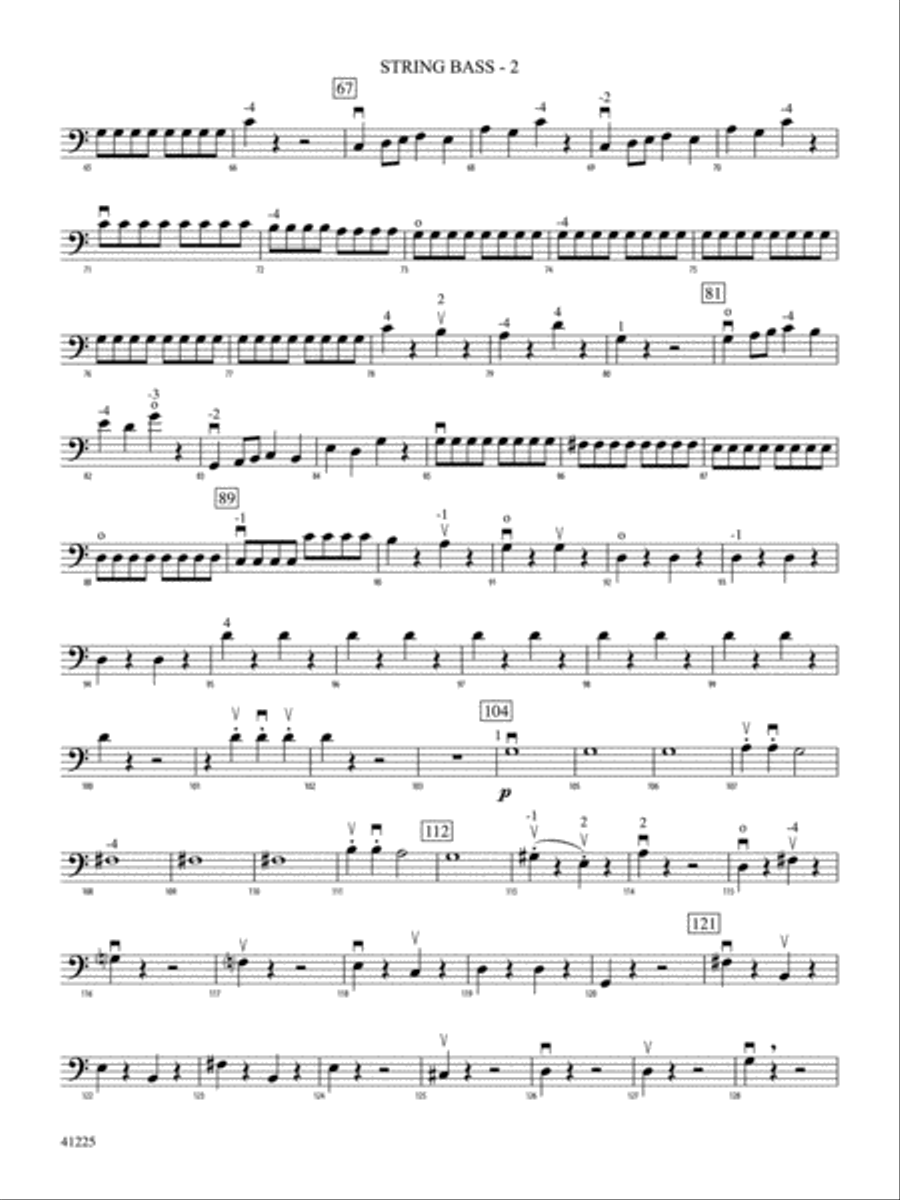 Sinfonia No. 9 in C Major: String Bass String Orchestra scores gallery preview page 2