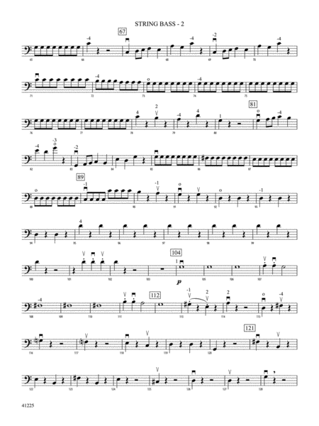 Sinfonia No. 9 in C Major: String Bass