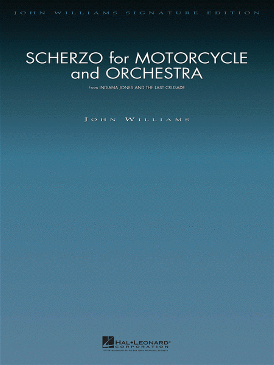 Scherzo for Motorcycle and Orchestra (from Indiana Jones and the Last Crusade) Full Orchestra scores gallery preview page 1